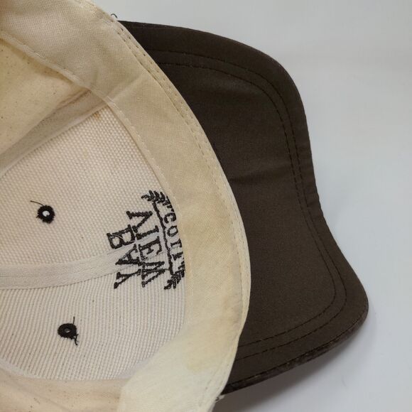 Nissin Men's Bay View Golf Snapback Hat Tan Brown OSFM Distressed - Picture 11 of 13